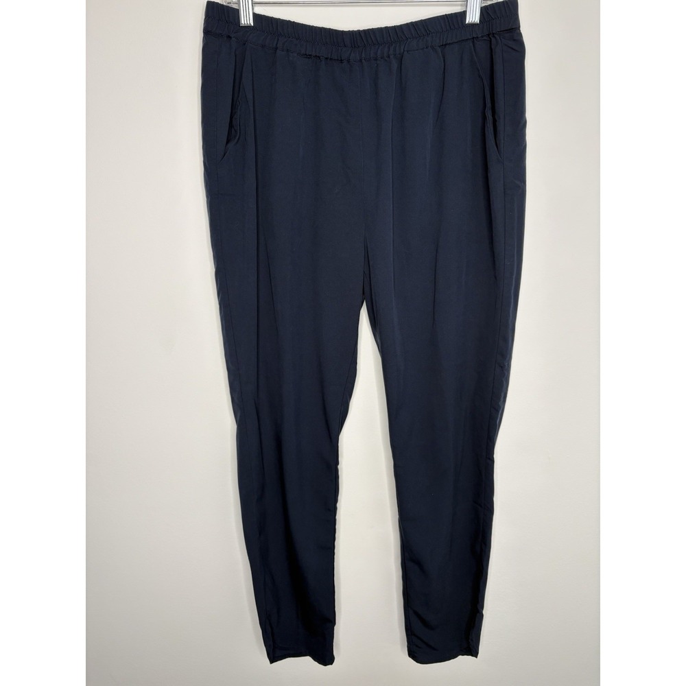 Marine Layer Re Spun Navy Blue Athleisure Pants Women's Large Elastic Waist - Picture 1 of 4